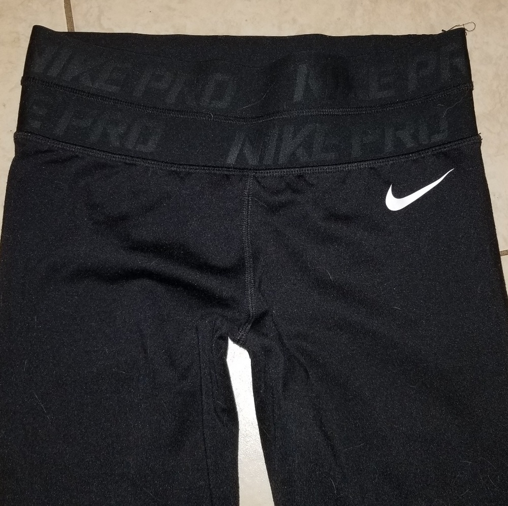 Nike pro leggings dri fit black